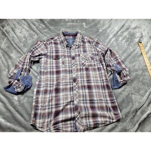 EPIC THREADS Youth Boys Plaid XL Roll Tab Shirt Long Sleeve Button‎ Up casual